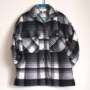 Promesa Black Gray & White Jacket - Overized fit